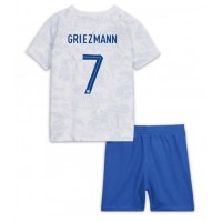 Francúzsko Antoine Griezmann #7 Vonkajší Detský futbalový dres MS 2022 Krátky Rukáv (+ trenírky)